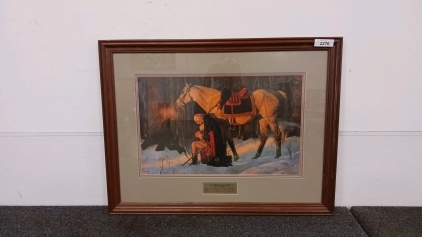 "The Prayer at Valley Forge" Framed Art 34" x 26"
