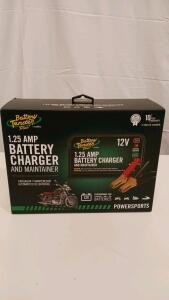 Battery Tender Plus 12V 1.25A Automatic Battery Charger/Maintainer, Lead Acid/AGM/Gel, MPN: 021-0128