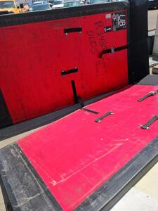 Aircraft ULD Container Panels - UB1 Model, Left and Right Sides, Red with Black Trim