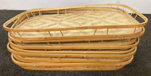 (7) Bamboo Serving Trays