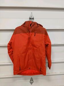 L.L.Bean Men's Medium Insulated Nylon Jacket Orange Adjustable Hood RN71341 Model 290708