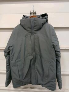 Marmot Insulated Hooded Jacket, Medium, Grey, Synthetic Insulation, Water-Resistant