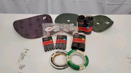 Assorted Sanding Lot Supplies