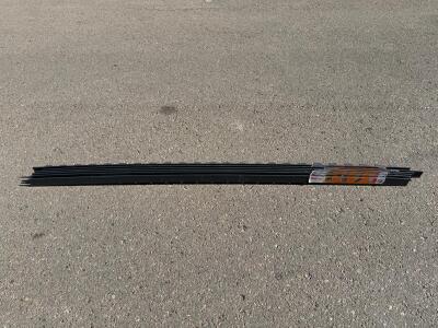 ProFlex 1260-HD 6 Ft Black Paver Edging Strips, Polypropylene, Lot of 6, Made in USA