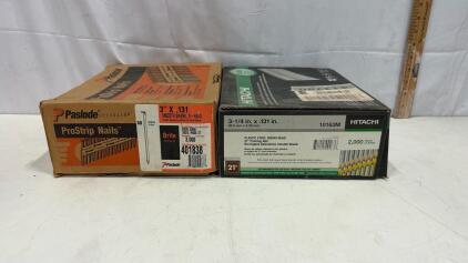 Paslode 401838 3" D-Head & Hitachi 10163M 3-1/4" Full Round Head Framing Nails