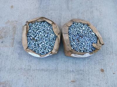 2 Boxes Hex Head Cap Screws 5/16-18 x 3/4" Grade 5 Zinc Plated Blue, Lot 9509-57328/57160