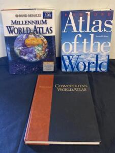 Rand McNally Millennium World Atlas, Hammond Atlas of the World (Second Edition), Rand McNally Cosmopolitan World Atlas ( V )