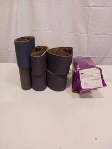 3M Regalite 761D Sanding Belts 2-1/2 x 16in P100 Ceramic, FILMLOK, Qty ~20, Orig Box