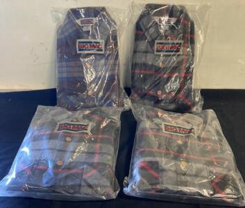BIG MAC Plaid Flannel Shirt, Size Small, 100% Cotton, Made in USA, Button-Up, New ( x )