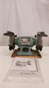 Delta 6" Thin-Line Bench Grinder, Model 23-660, 1/5 HP, 3,450 RPM (Sp-16)