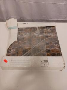 Emser Lucente Blend Amber/Mulberry Glass Mosaic Tile, 12.7"x12.7" Sheets, Model W80LUCEAM1212M0B (R-11)