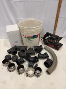 Vintage Craftsman 315.11721 Belt Sander, Plumbing Fittings, Air Filters, Sheetrock Bucket (Sp-11)