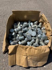 Box of 3/4"-10 x 2" Galvanized ASTM A325 Heavy Hex Head Structural Bolts, Approx. 80 Pcs