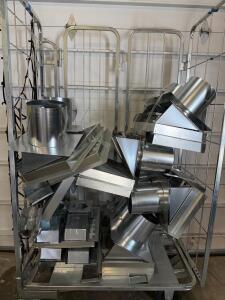 Galvanized Steel HVAC Wall Vent Caps with Mesh Screens and Low-Profile Hoods (Sp-9)