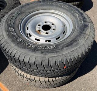 Goodyear Wrangler RT/S P265/75R16 Tires w/ OEM 16" Steel Wheels, 6-Lug, Set of 2, Canada