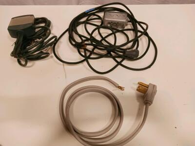 Outdoor Stake Timer Cord, 25ft Heavy-Duty Extension Cord with Metal Box, Appliance Power Cord