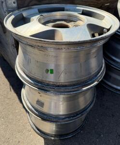 GM OEM 16x7 5-Spoke Alloy Wheels, 5x139.7 Bolt, Set of 3, Machined Finish, Chevrolet/GMC
