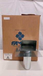 (8pc) Famco Hooded Wall Vent 3" W/ Screen And Damper (R-9)