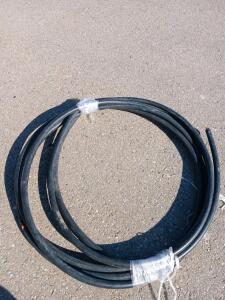 2 AWG Black Heavy-Duty Power Cable, Approx. 25 ft Length, Copper Conductors, No Connectors
