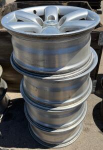 Nissan OEM 16x8" 6-Lug Alloy Wheels, Set of 4, Silver Finish
