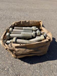 3/4" x 4" Hex Head Bolts, Grade 5, Zinc Plated, Approx. 18-20 Pieces