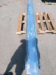 4 x 4 E-Style Galvanized Steel Flashing, Model LFA4G, Approx. 10 ft Length, 28 Gauge, Lot of ~10