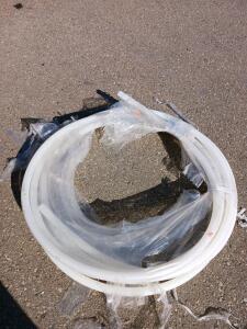 3/4" White Polyethylene or PEX Tubing Coil, Approx. 25-50 ft, Water/Irrigation/Plumbing