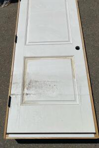 Therma-Tru S220 2-Panel Smooth Fiberglass Exterior Door 32"x80" Pre-Hung Wood Jamb
