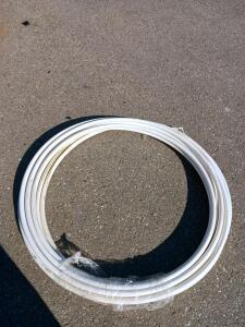 3/4 Inch White PEX-B Tubing, 100 ft Coil, Potable Water/Radiant Heat, Used