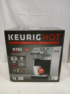 Keurig K155 Commercial Coffee Maker, 90oz Reservoir, Touchscreen, Brews 48 Cups/Hour, NSF, K-Cup (sp-7)