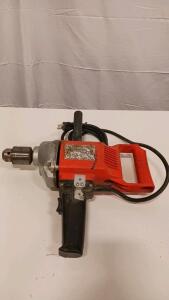 Chicago Electric Model 998 1/2" Reversible Drill, 115V, 6.4A, 550 RPM, Made in Japan (Tuna) Tested