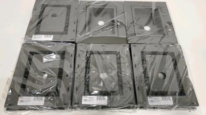 (6)Split Mounting Block ZPT53E62, Gray Plastic, 7.5x6in, Central 1in Hole, UPC 840460803410 (Sp-14)