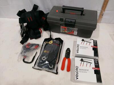 MelkTemm Safety Harness Kit CE 6095, 230kg Capacity, w/ Toolbox, Velcro, Wrap-It, Tools