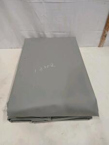 12x12 ft Heavy Duty Grey Vinyl Tarp, Waterproof, Reinforced Edges, UV Resistant