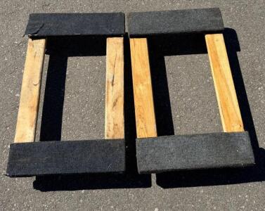Set of 2 Wooden Furniture Moving Dollies, 30"x18", 750 lb Capacity Each