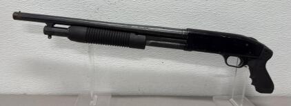 Mossberg 500A 12 Gauge Pump, 18.5" Barrel, Pistol Grip, Blued, SN: K797334, USA