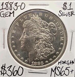 1883-O MS65+ Gem Mint State Silver Morgan Dollar