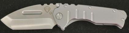 MKM Raut Folding Knife, D2 Steel Blade, Titanium Handle, Frame Lock, 3.35" Blade