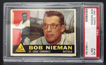 1960 Topps Bob Nieman #149 PSA NM 7 St. Louis Cardinals Baseball Card