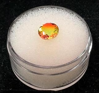 1.10 Ct Bicolor Tourmaline Round Cut Gemstone