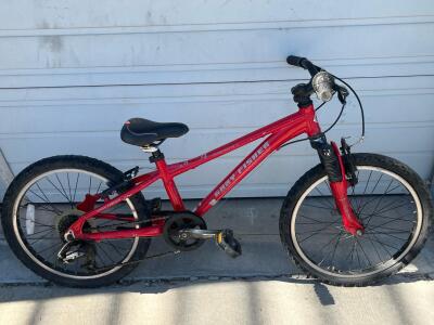 Gary Fisher 20" Kids Mountain Bike Red, Front Suspension, 6-Speed, Aluminum Frame