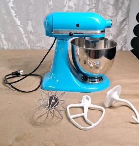 (1) KitchenAid Artisan Tilt-Head Stand Mixer W/ (1) Bowl & (3) Attachments