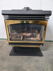Majestic Freestanding Gas Fireplace, 30,000-35,000 BTUs, 800-1,400 sq ft Heating Area
