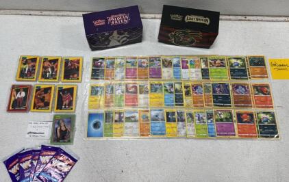Pok&eacute;mon Cards Lot, Paldean Fates & Lost Origin, Plus 1991 WCW Set 160/162 w/ 5 Sealed Packs