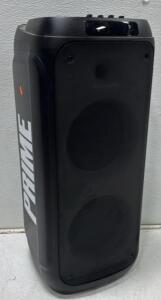 PRIME Portable Bluetooth PA Speaker with Dual 10" Woofers, 2000W PMPO, and Built-in Wheels