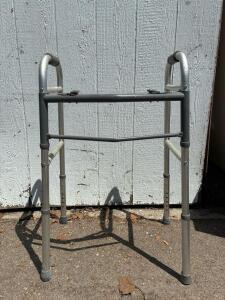 Guardian Signature Aluminum Folding Walker, Standard, Adjustable, No Wheels