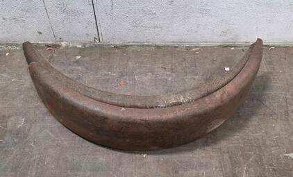 Vintage Ford Model T Front Fender Pair, Steel Construction, Heavy Patina