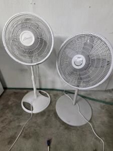 Lasko and Galaxy 16" Pedestal Fans, 3-Speed, Adjustable Height, Oscillating