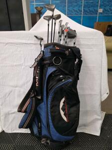 Top-Flite Catalyst Full Golf Club Set w/ Driver, 3W, 5H, Irons, Putter & Sun Mountain Bag
