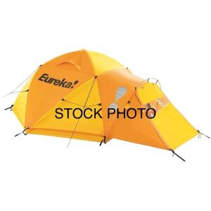Eureka! K2 XT 3-Person 4-Season Expedition Tent, Orange, Dual Vestibules, Aluminum Poles, rain cover included. And Stainless Steel Chimmney Pipe Section for wood burning stoves or saunas(36in H)